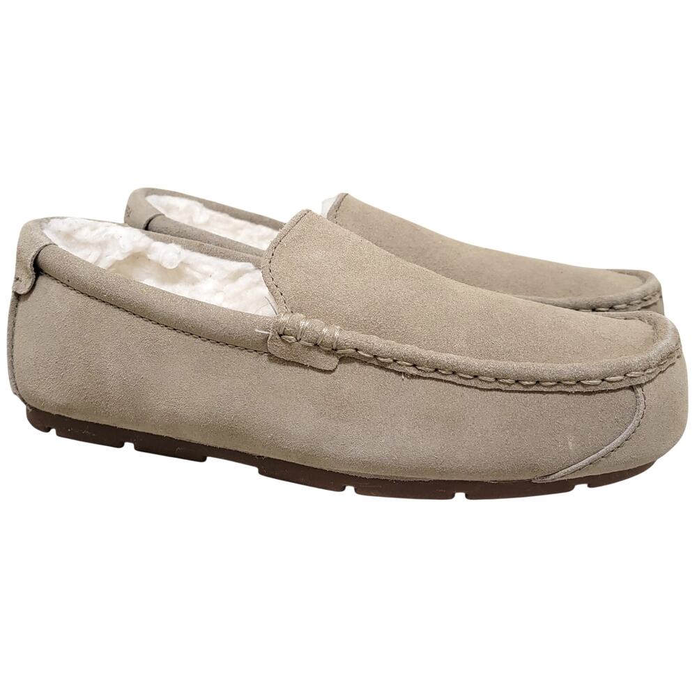 Koolaburra by UGG Men Tipton Slip On Loafer Slippers Size US 8 Gray-Beige Suede